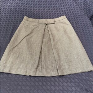 LOFT Checkered Tan Mini Skirt‎